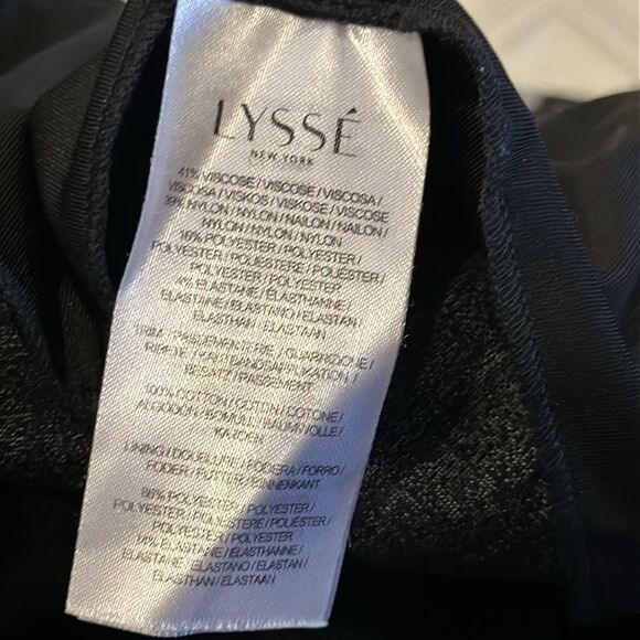 Lyssé Women’s Pull On Black with Pinstripes + Grey & Black Side Stripes - Size L - Picture 6 of 8